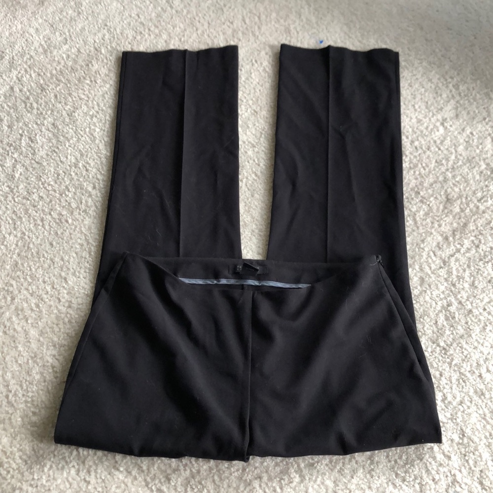 Black side zip pants